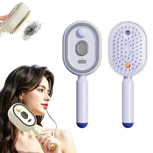2026 Upgraded Straight Hair Comb, Portable Fashion Lazy Straightener, USB Rechargeable Flat Iron Clip, Wireless Straightening & Curling Comb